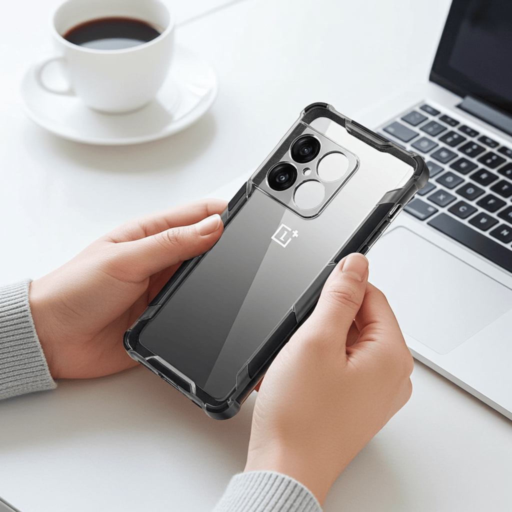 2 in1 Acrylic Transparent Back Cover For OnePlus 10 Pro 5G Onezeros.in