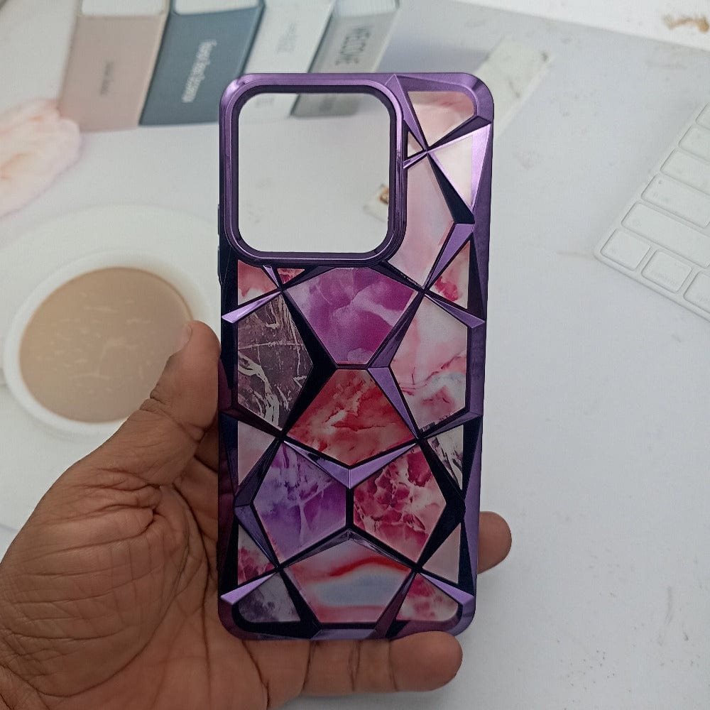 3D Diamond Design Phone Cover for Realme C61 Back Case