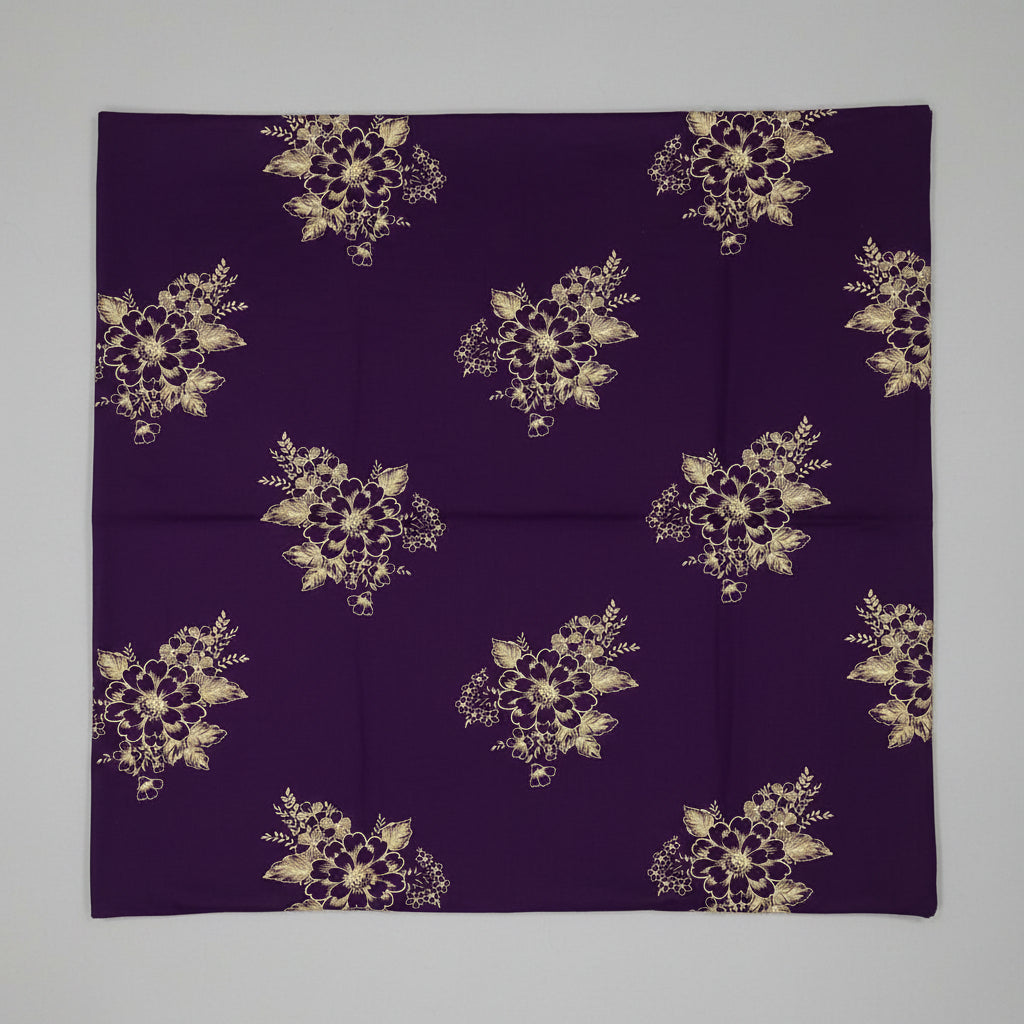Purple background yellow floral pattern Nighty