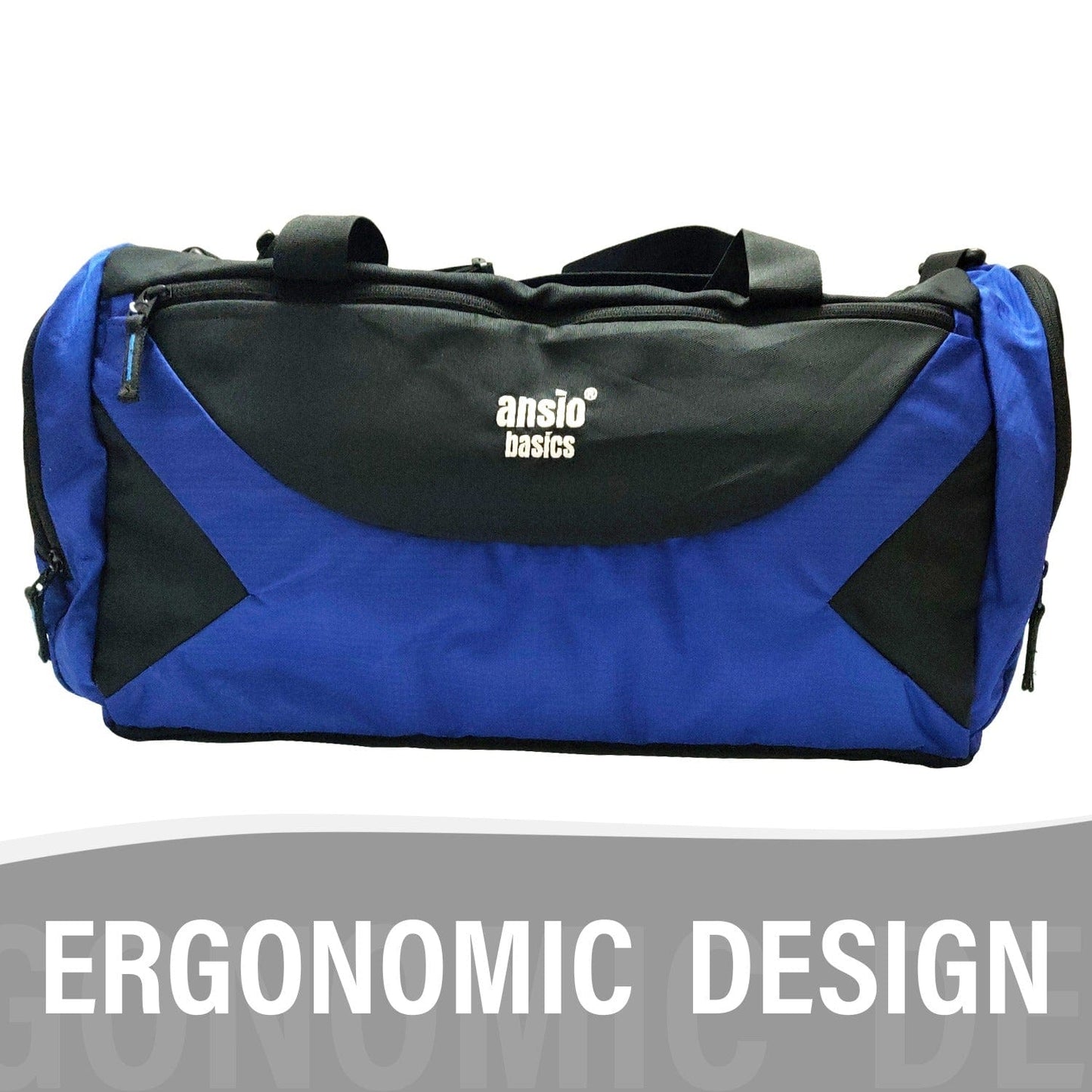 Ansio Luggage bag (Blue with Black) Blue with Black Onezeros.in