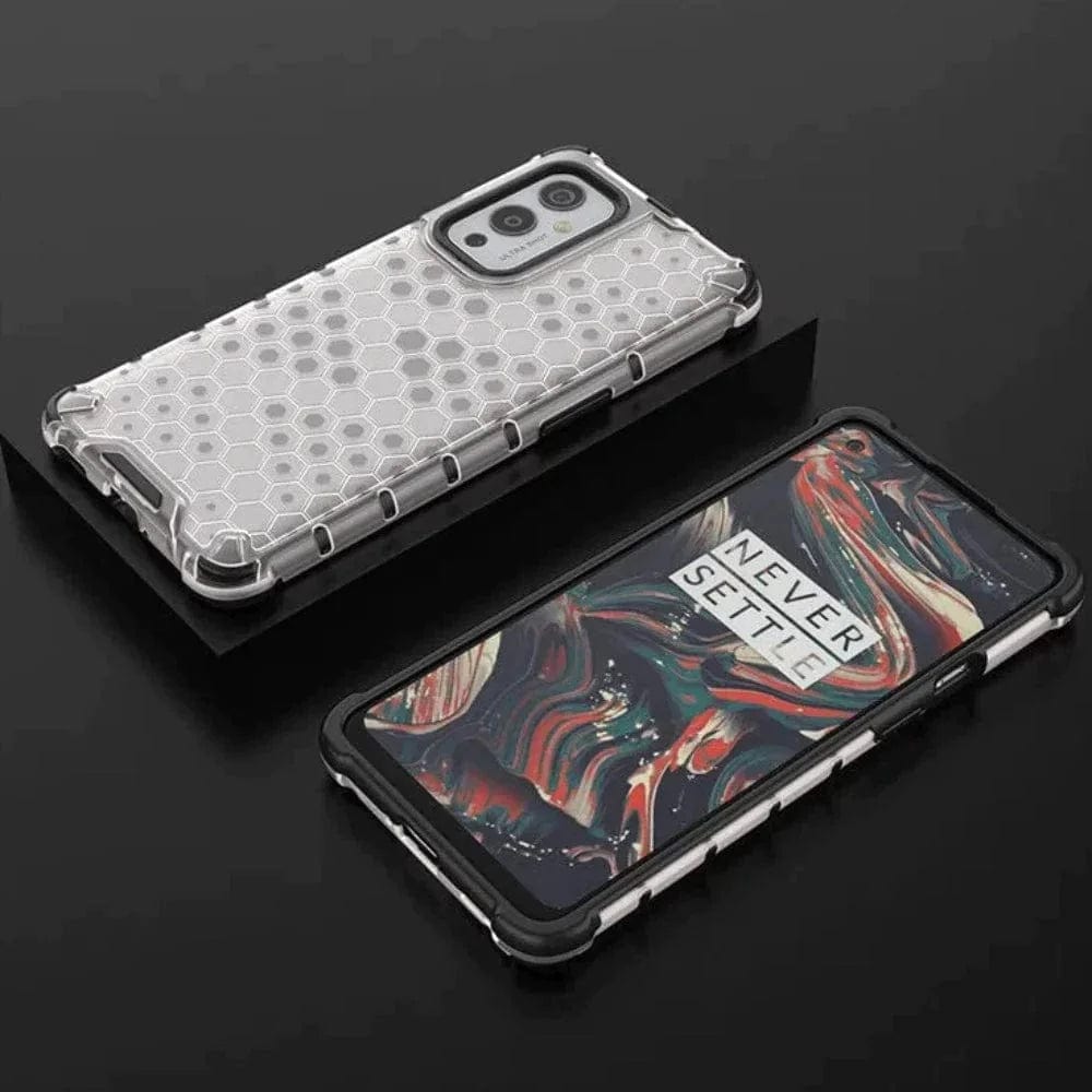 Honeycomb Design Phone Case for OnePlus 10R White Onezeros.in