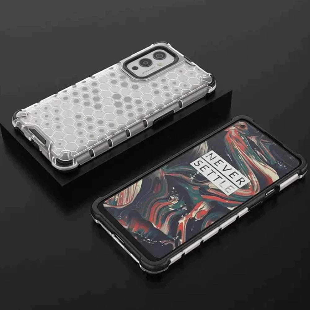 Honeycomb Design Phone Case for OnePlus Nord CE 2 White Onezeros.in