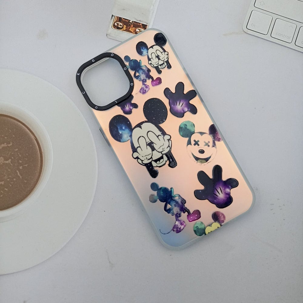 Micky Mouse Cartoon Print Phone Cover for iPhone 13 Case 5 Onezeros.in