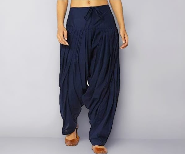 Plain Cotton Plain Patiala Pant for Women Onezeros.in
