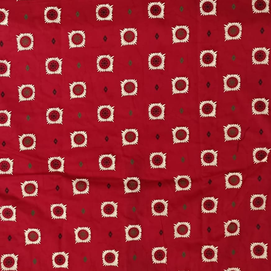 Red with black accents Pattern Nighty Onezeros.in