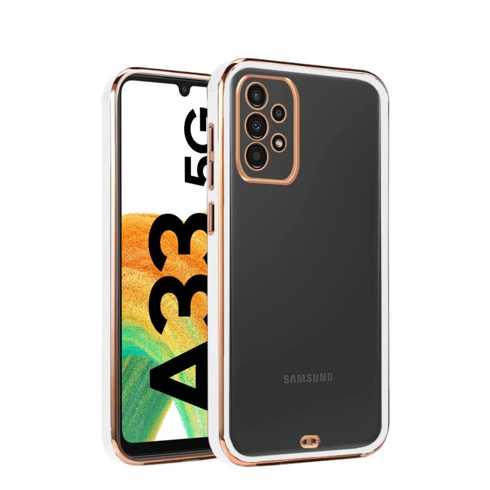 Electroplated Transparent Clear Luxury Phone Case Samsung Galaxy A33 5G