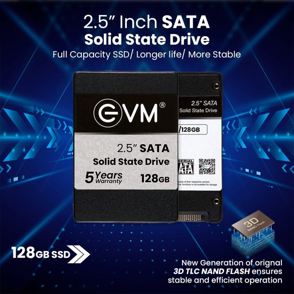 EVM 128GB SSD SATA Storage Devices for Computers Onezeros.in