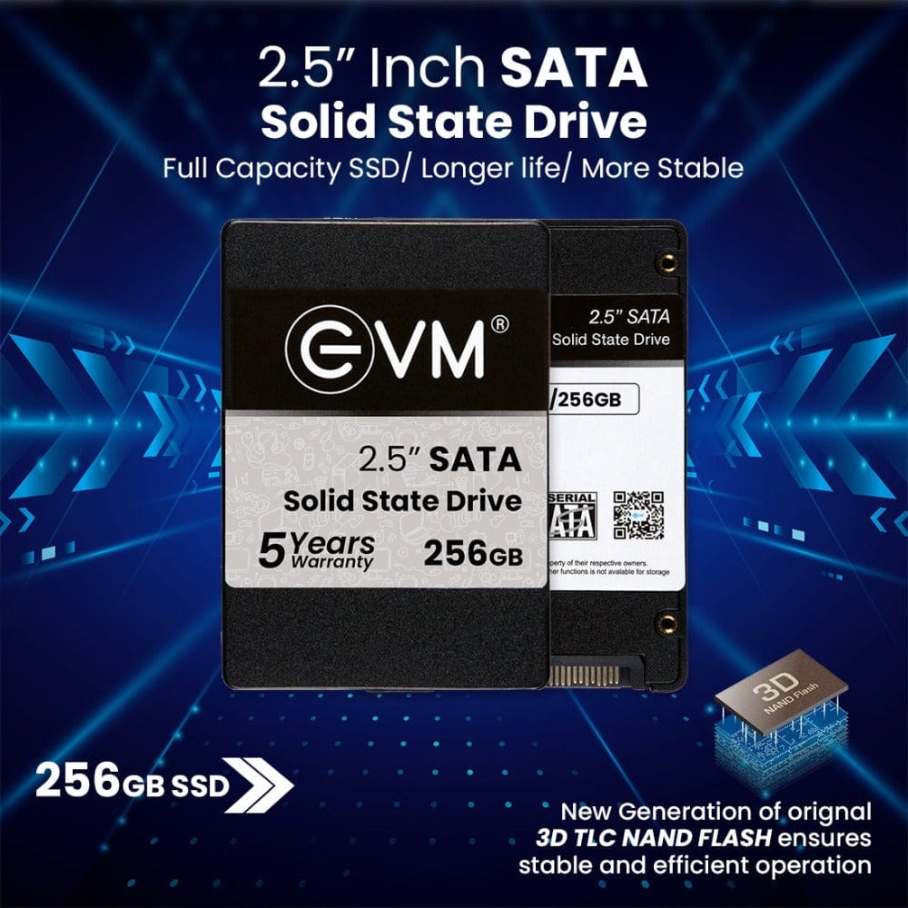 EVM 256GB SSD 2.5" INCH SATA Storage Devices for Computers Onezeros.in