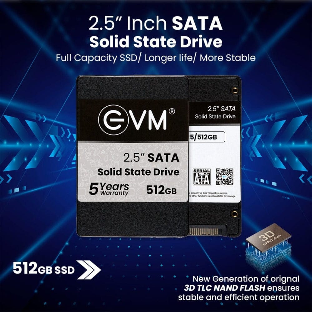 EVM 512GB SSD 2.5" INCH SATA Storage Devices for Computers Onezeros.in