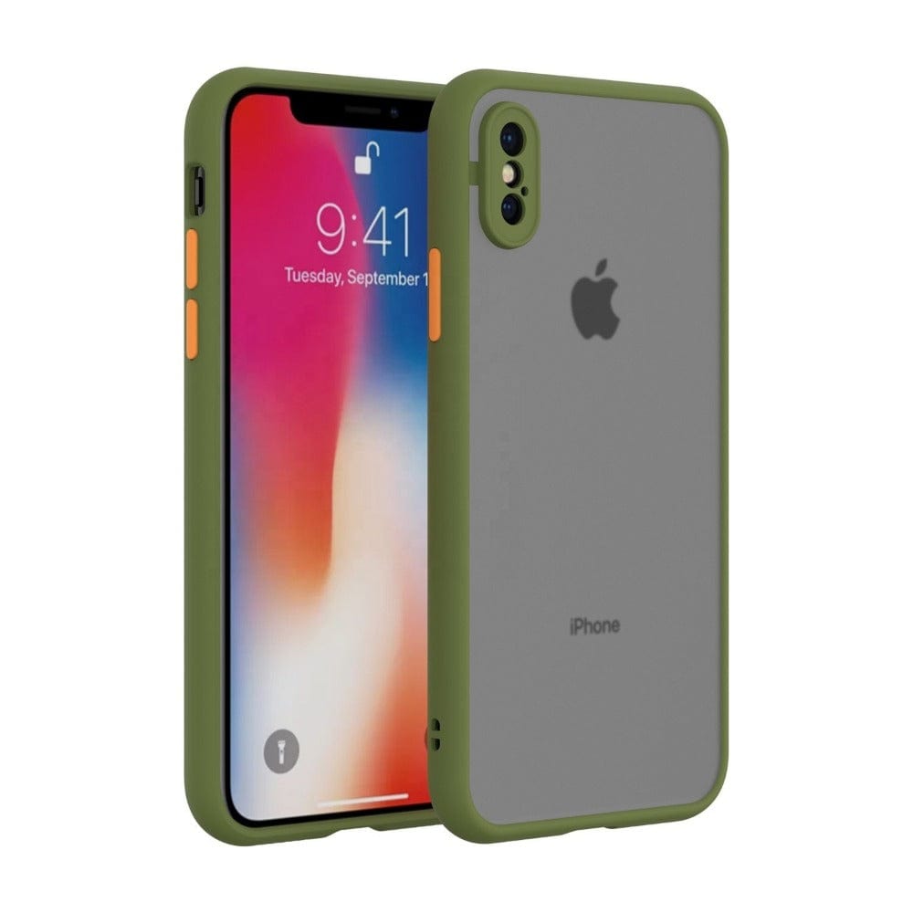 Frosted Smoke Case for Apple iPhone XR Back Cover Army Green Onezeros.in