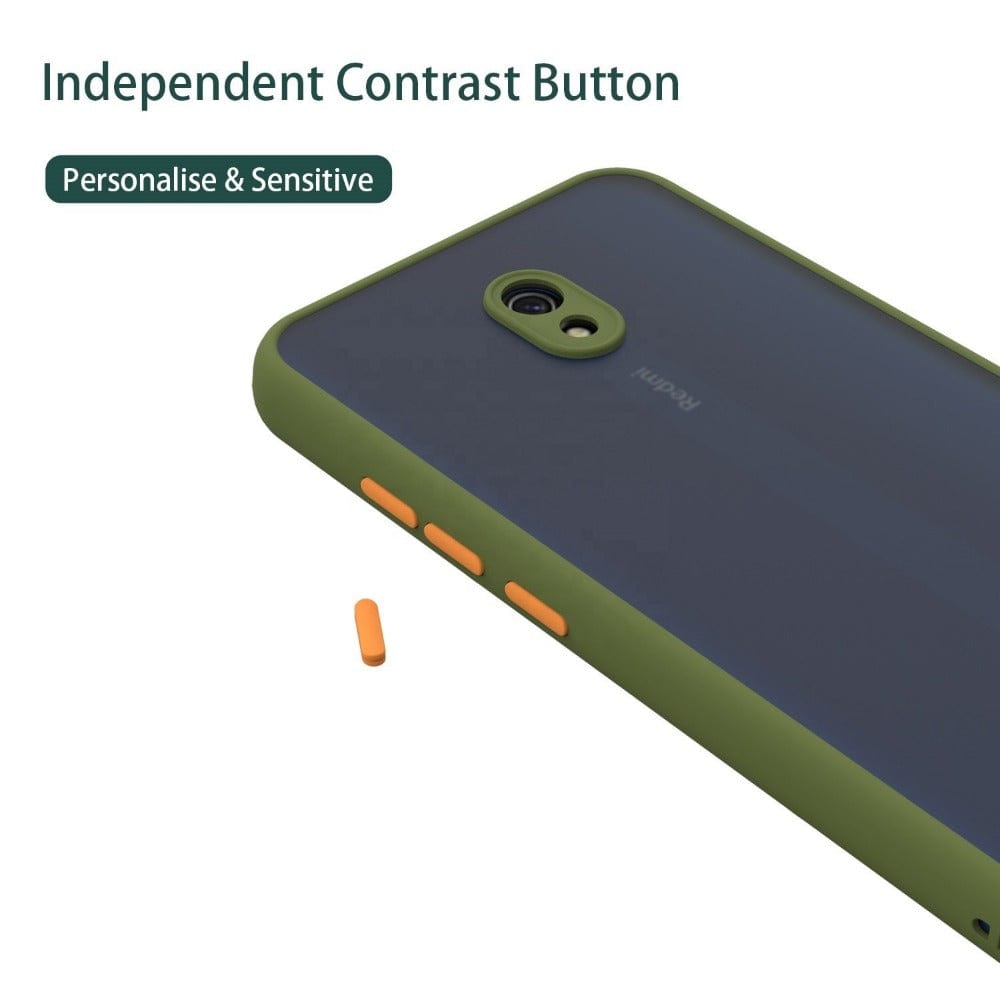 Frosted Smoke Cover for Redmi 8A Camera Protection Phone Case Onezeros.in