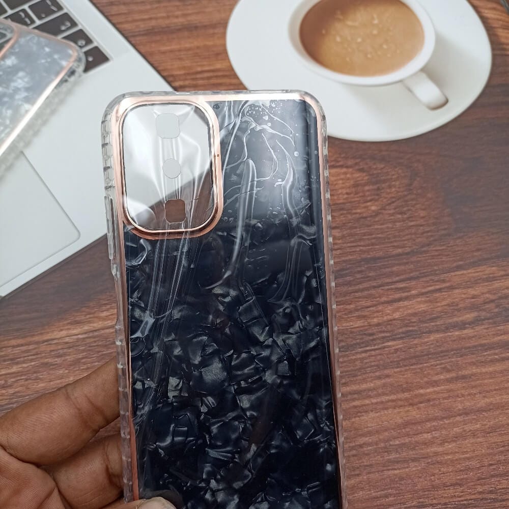 Marble Pattern Back Cover For Redmi Note 10 Phone Case With Pop Up Holder Onezeros.in