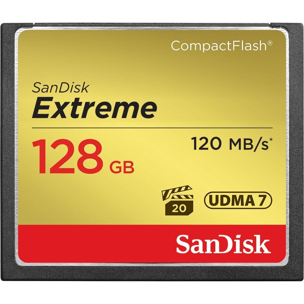 SanDisk Extreme Compact Flash Memory Card 128 GB SanDisk