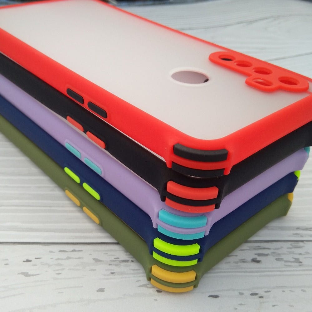 Shockproof Smoke Case For Realme 5 Mobile Cover Onezeros.in