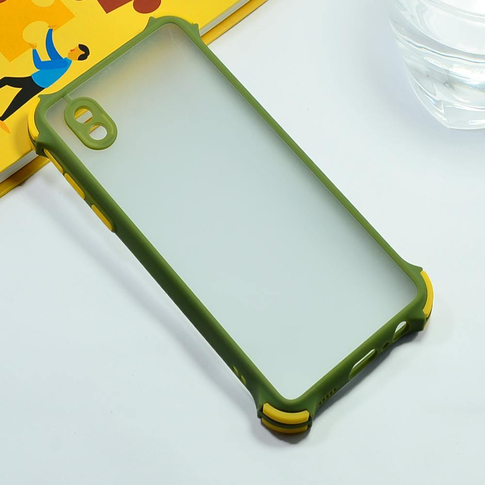 Shockproof Smoke Case For Samsung Galaxy M01 Core Mobile Cover Army Green Onezeros.in