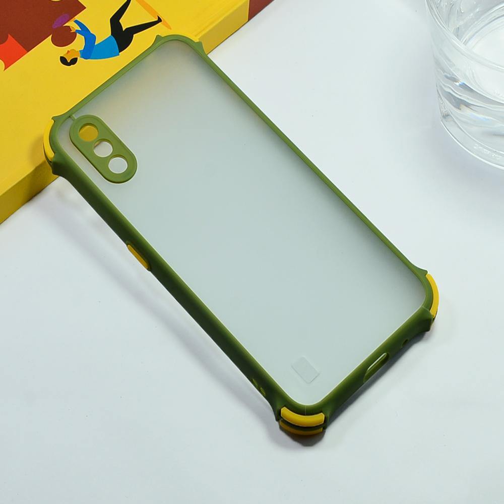 Shockproof Smoke Case For Samsung Galaxy M01 Mobile Cover Army Green Onezeros.in