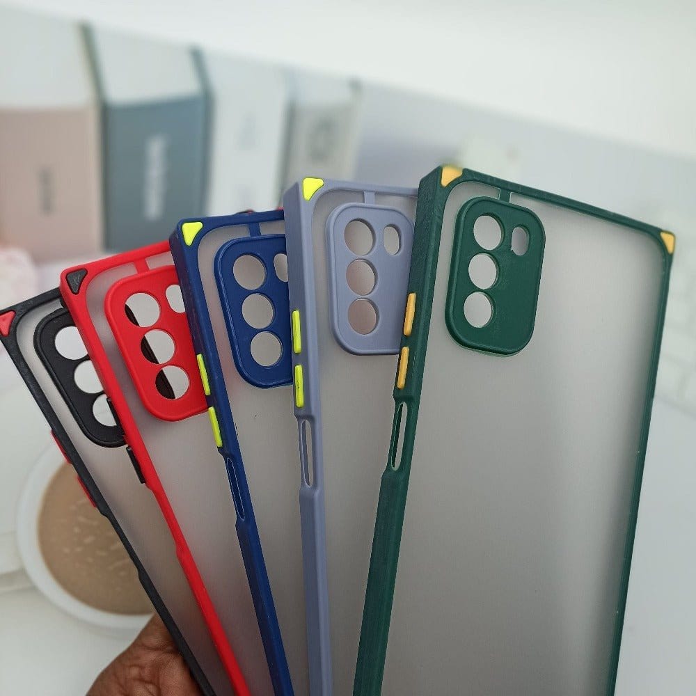 Onezeros Back Cover Poco M3 Case Square Smoke Case For POCO C3