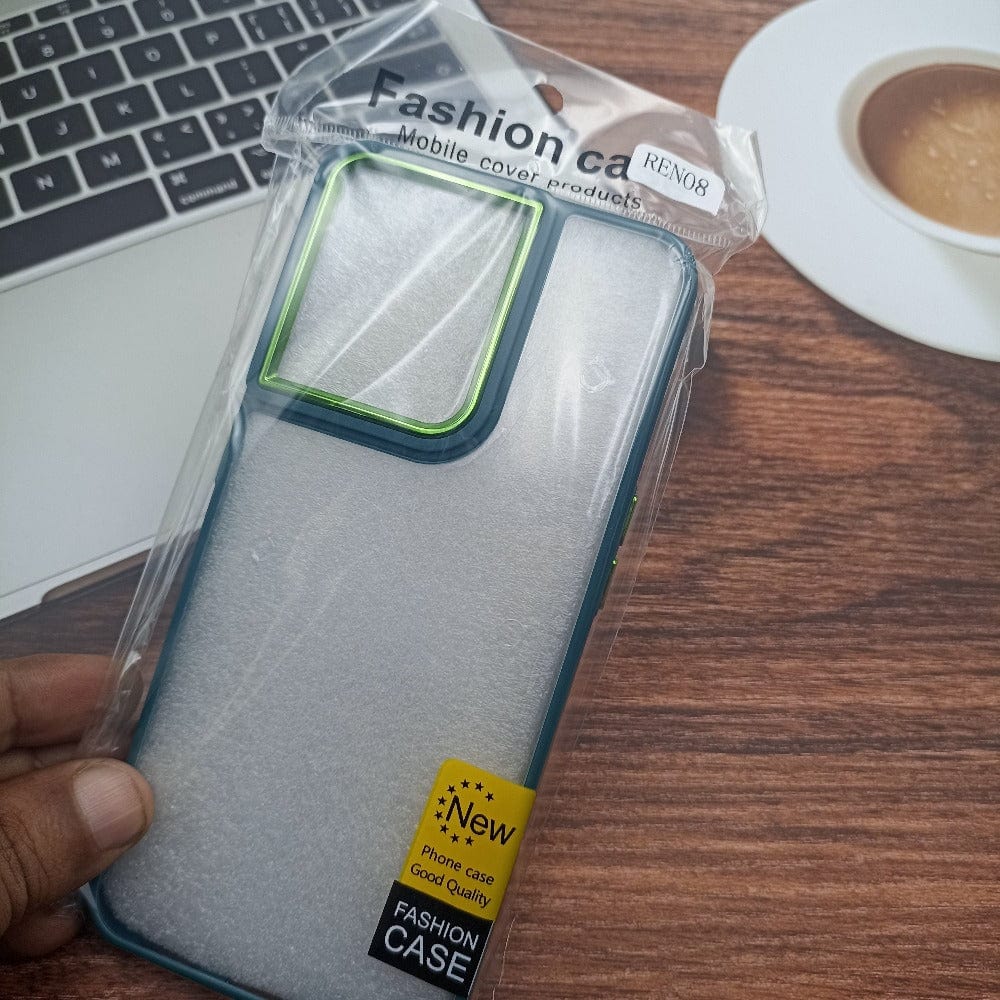 Transparent Design Case For Reno8 5G Electroplating Camera Phone Cover Onezeros.in