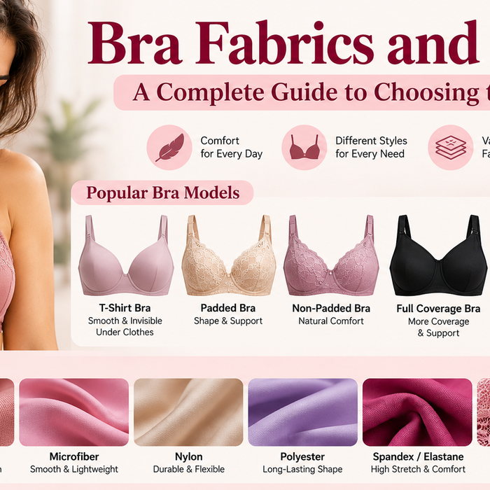 Guide to different bra fabrics and models for women