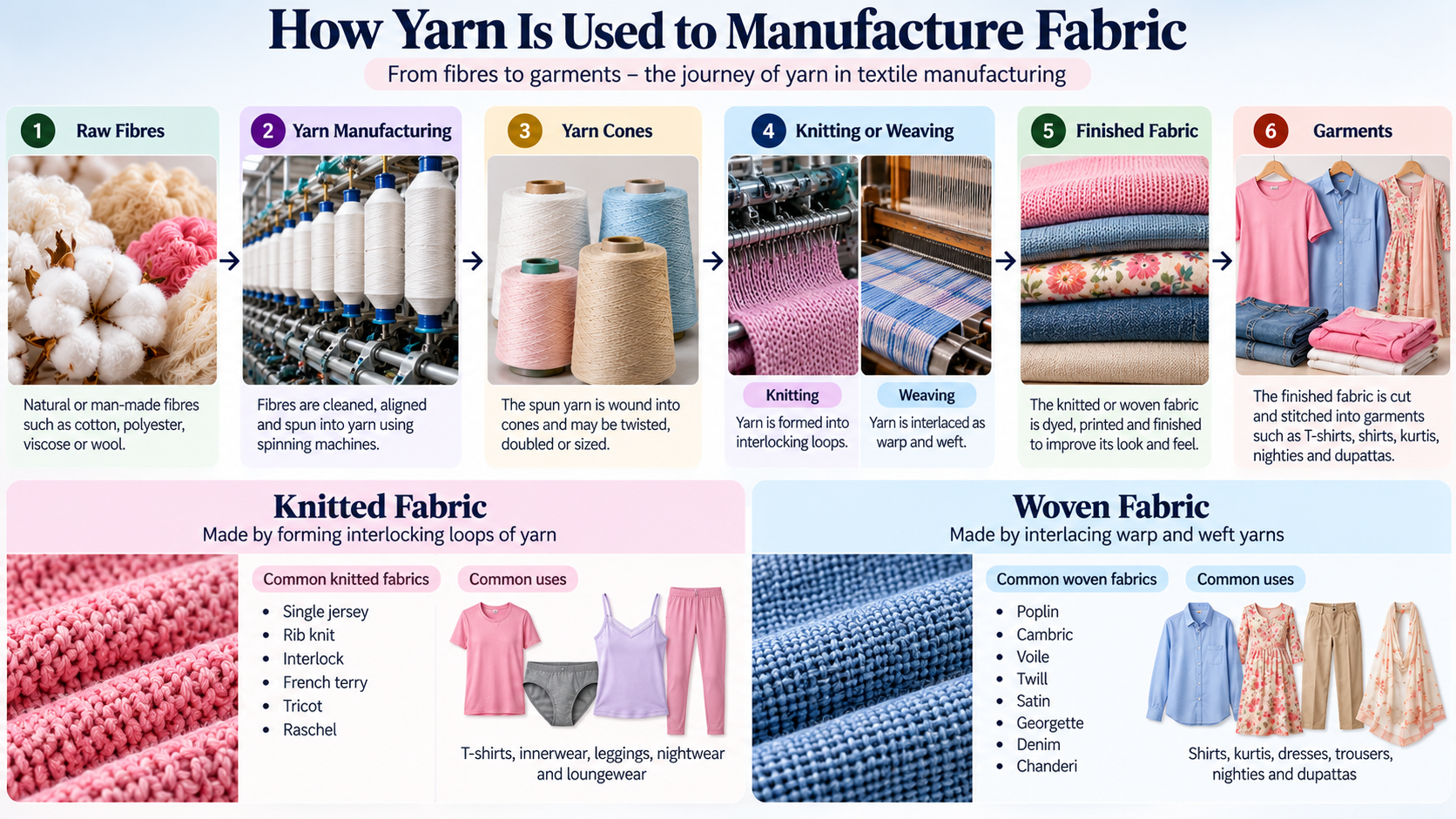 How Yarn Is Used to Manufacture Fabric: A Complete Guide