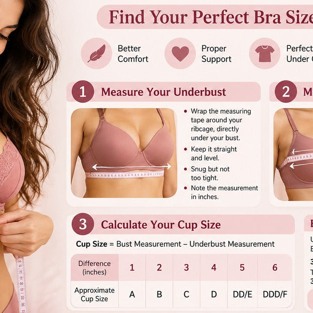 Bra Size Calculator – Find Your Perfect Bra Size at Home