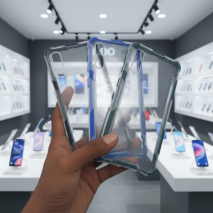 2 in1 Acrylic Transparent Back Cover For Samsung Galaxy A50 Onezeros.in