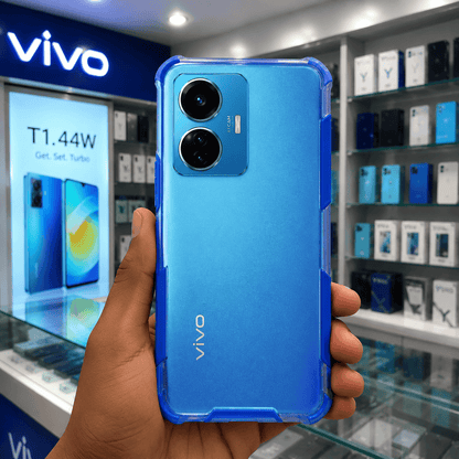 2 in1 Acrylic Transparent Back Cover For Vivo T1 44w Onezeros.in
