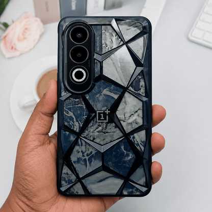 3D Diamond Design Marble Stone Phone Cover for OnePlus Nord CE 4 5G Back Case Onezeros.in