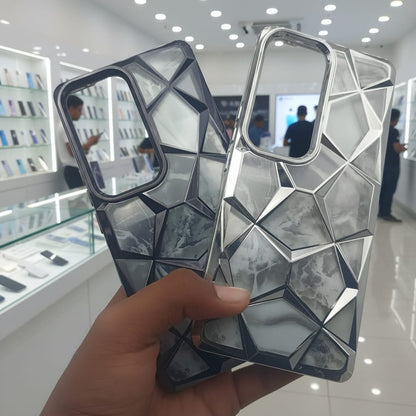 3D Diamond Design Marble Stone Phone Cover for Vivo V30/V30 Pro Back Case Onezeros.in