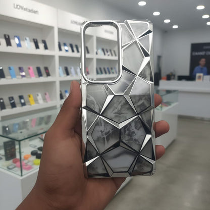 3D Diamond Design Marble Stone Phone Cover for Vivo V30/V30 Pro Back Case Onezeros.in