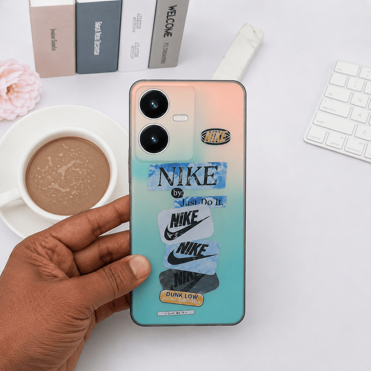 3D Starbucks Icons Back Cover for Vivo Y22 Phone Case 2 Onezeros.in