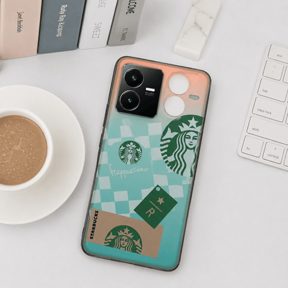 3D Starbucks Icons Back Cover for Vivo Y22 Phone Case 4 Onezeros.in