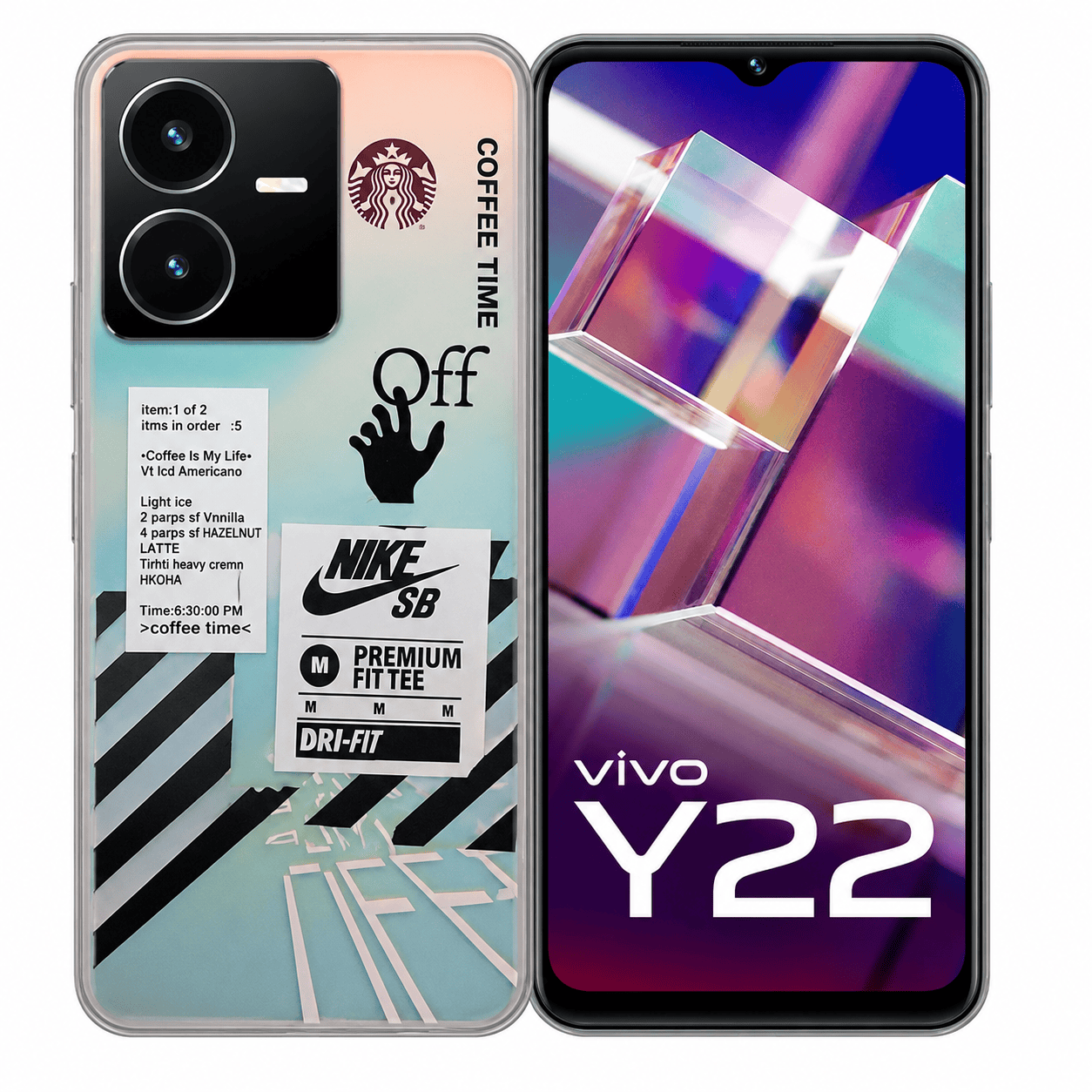 3D Starbucks Icons Back Cover for Vivo Y22 Phone Case 10 Onezeros.in