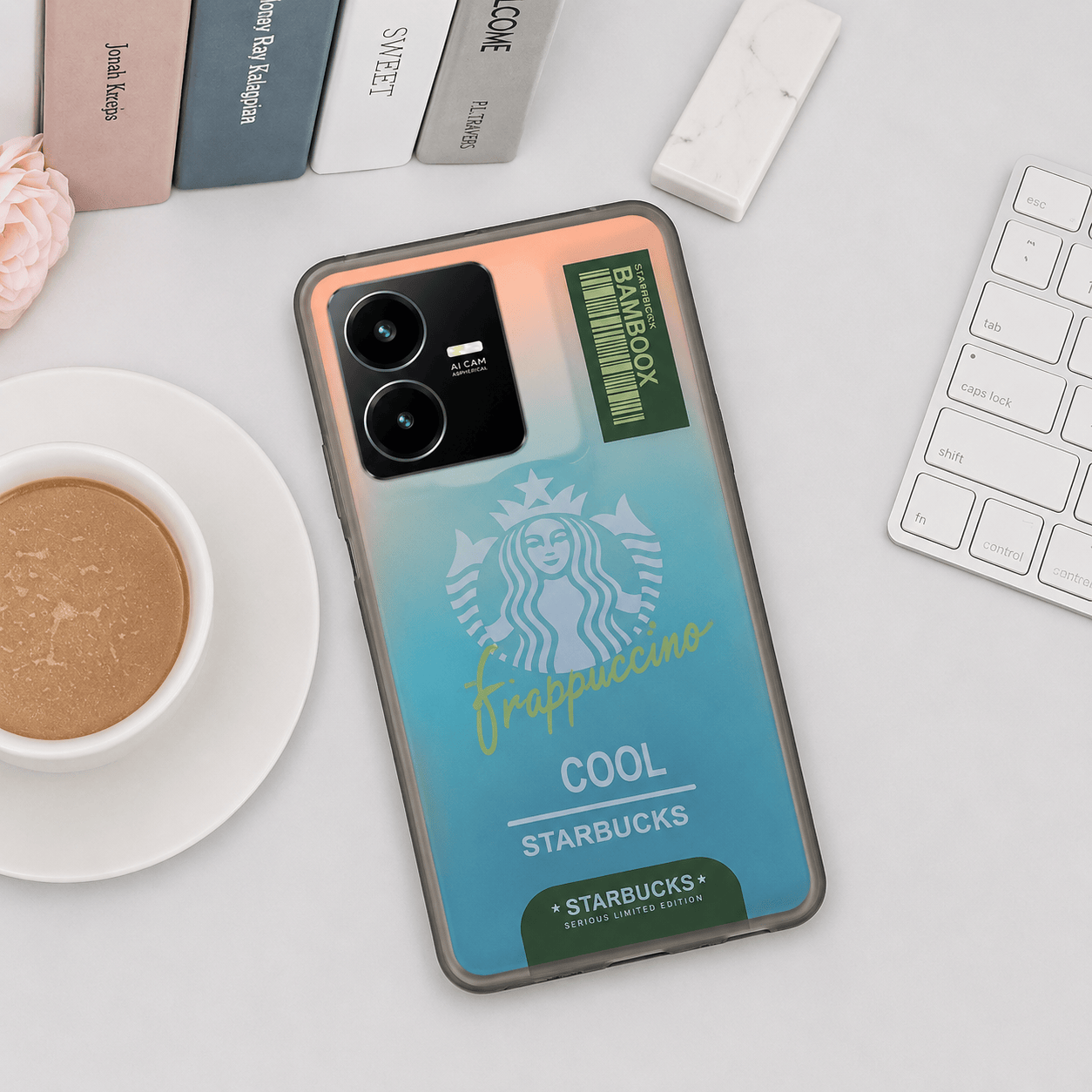 3D Starbucks Icons Back Cover for Vivo Y22 Phone Case 7 Onezeros.in