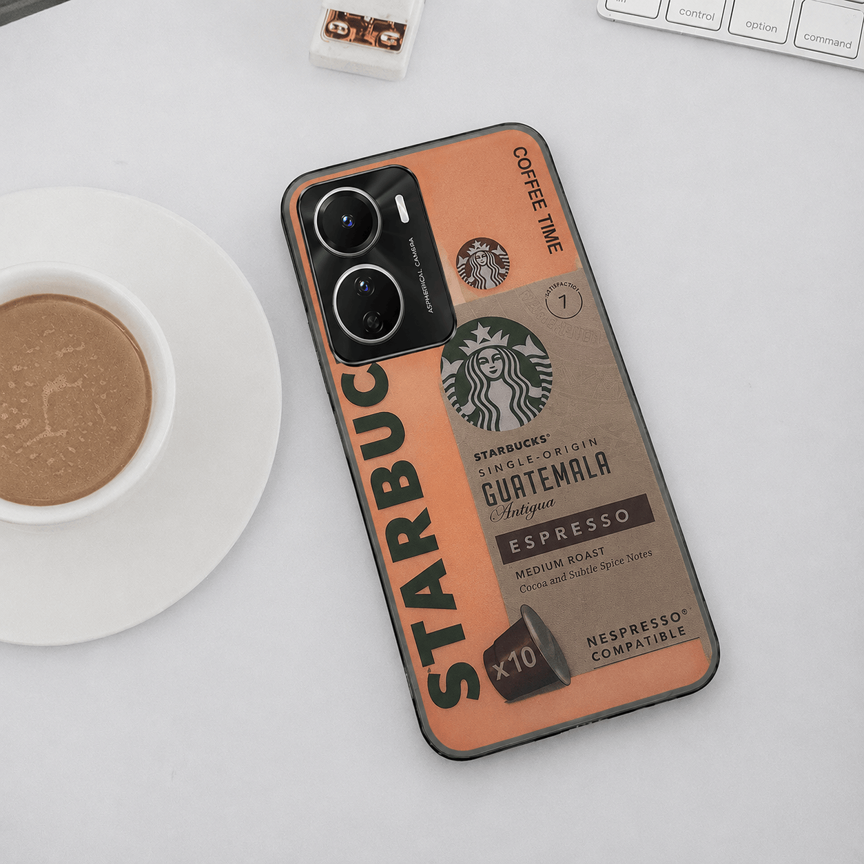 3D Starbucks Icons with color changing Back Cover for Vivo Y16 Phone Case 10 Onezeros.in