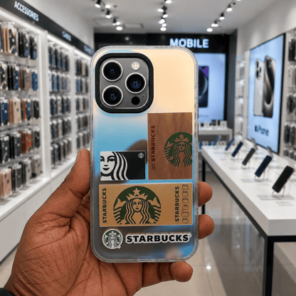 3D Starbucks Mobile Phone Case for iPhone 14 Pro Max Stylish Back Cover Onezeros.in