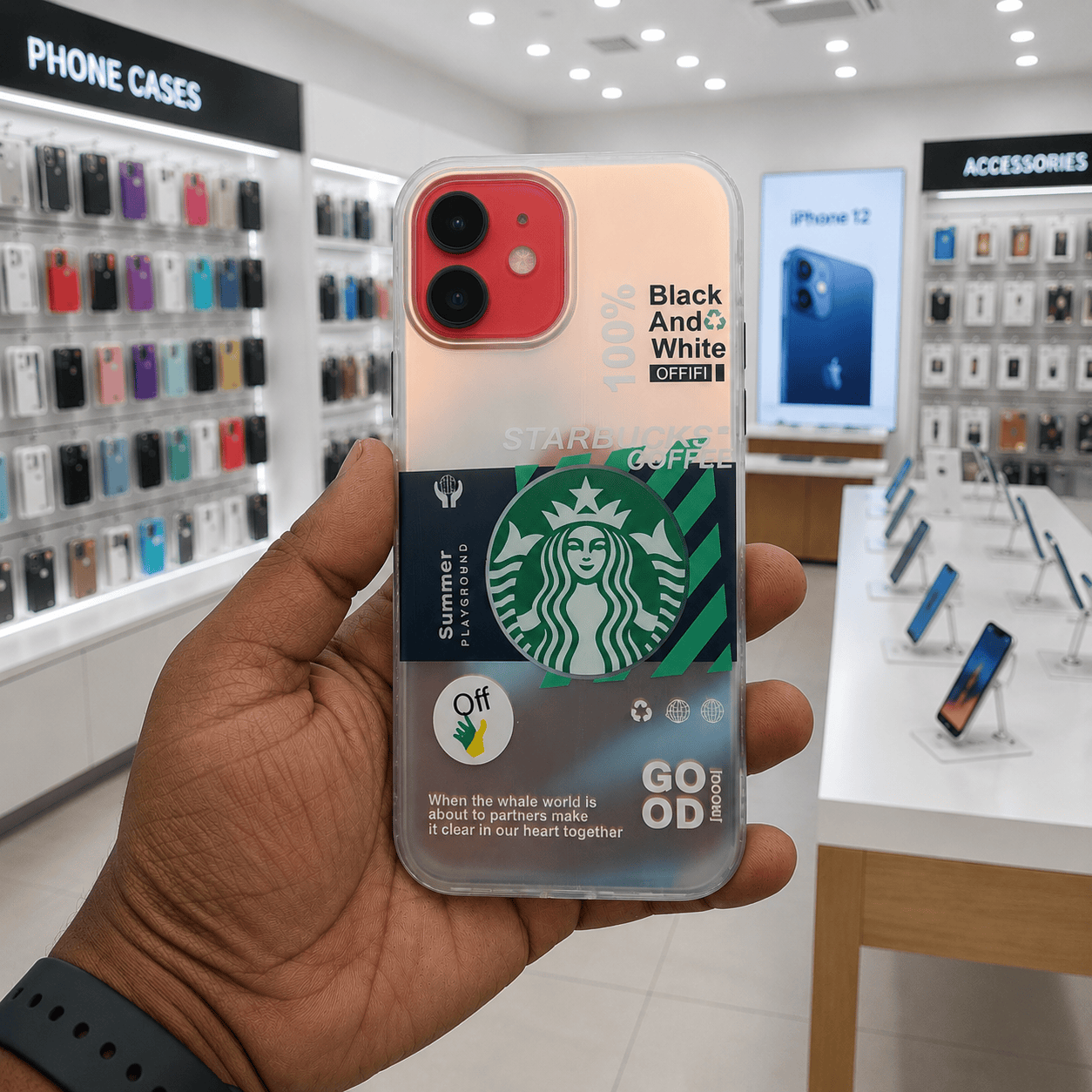 3D Starbucks Phone Case for iPhone 12 Stylish Back Cover Onezeros.in