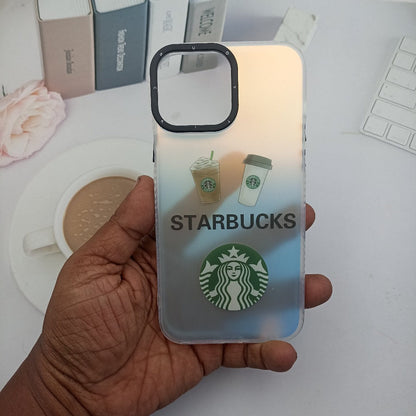 3D Starbucks Phone Case for iPhone 13 Pro Max Stylish Back Cover Mobile Phone Accessories