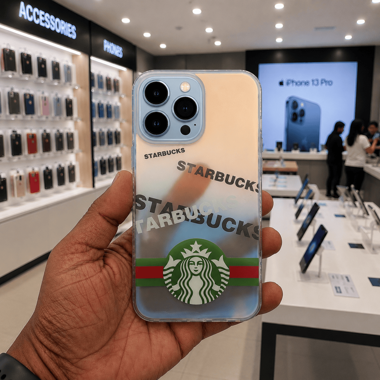 3D Starbucks Phone Case for iPhone 13 Pro Max Stylish Back Cover Onezeros.in