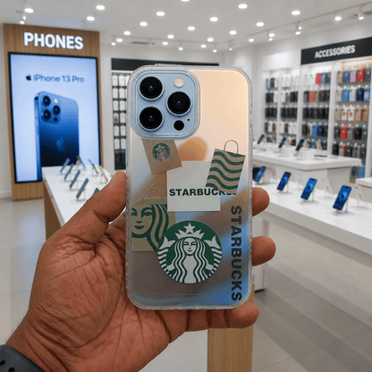 3D Starbucks Phone Case for iPhone 13 Pro Stylish Back Cover Onezeros.in