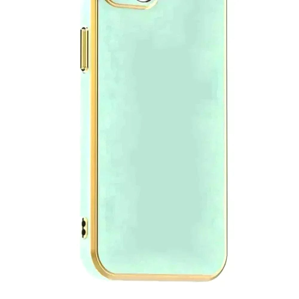 6D Golden Edge Chrome Back Cover For Realme 5 Phone Case Mobile Phone Accessories