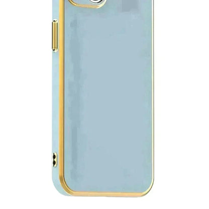 6D Golden Edge Chrome Back Cover For Realme XT Phone Case Mobile Phone Accessories