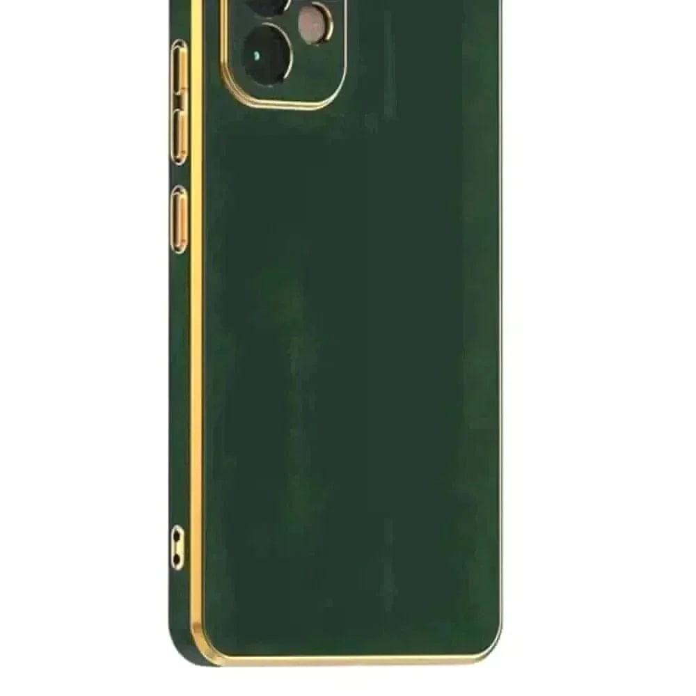6D Golden Edge Chrome Back Cover For Vivo V20 Pro Phone Case Mobile Phone Accessories