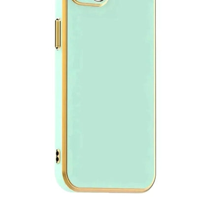 6D Golden Edge Chrome Back Cover For Vivo Y100 Phone Case Mobile Phone Accessories