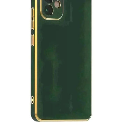 6D Golden Edge Chrome Back Cover For Vivo Y12/Y15/Y17 Phone Case Mobile Phone Accessories
