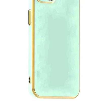 6D Golden Edge Chrome Back Cover For Vivo Y19/U20 Phone Case Mobile Phone Accessories