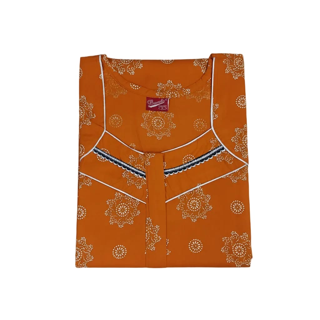 Beauty Cotton Nighty XL / 1001 / Orange Onezeros.in