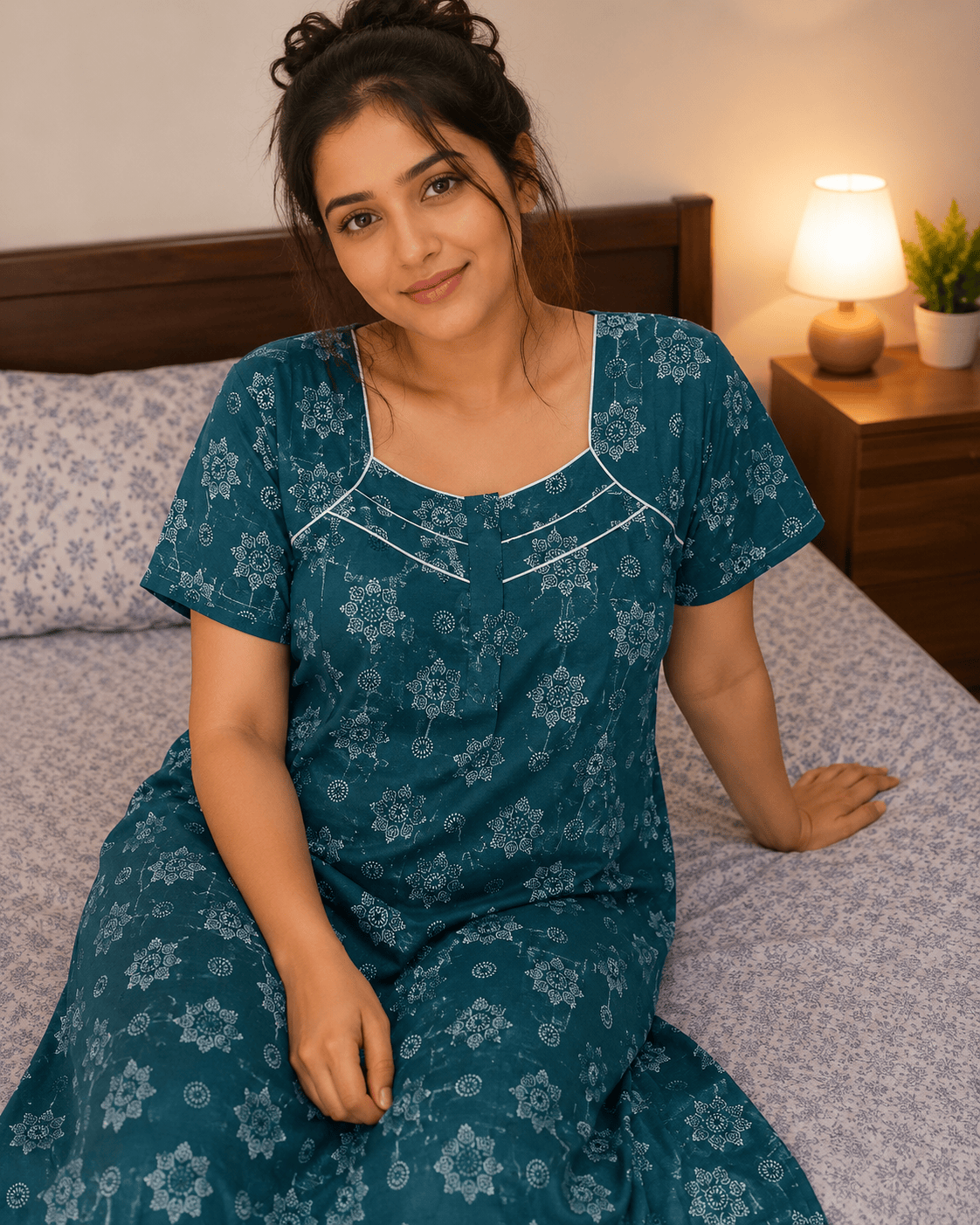 Beauty Verdant Bloom Nighty XL Onezeros.in