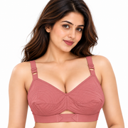 KNOX cotton bra with round stitching front view