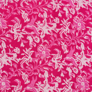 Pink Floral Printed Cotton Nighty-pattern